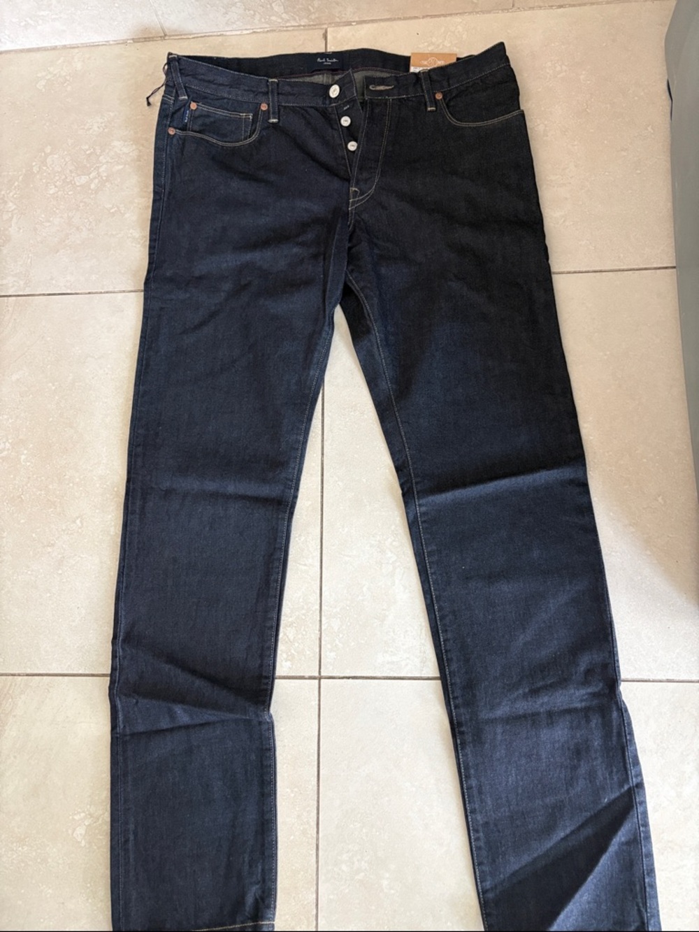 NWT Paul Smith Men's Slim Straight Dark Indigo Jeans